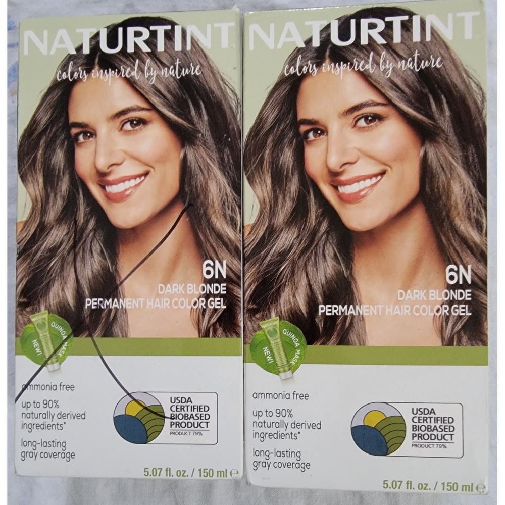 Naturtint 6N Dark Blonde Permanent Hair Color Gel Ammonia Free Exp 2030 Sealed